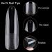 Buy LoveOurHome 240pc XXL Almond Gel x Nail Tips - Extra Long Clear Stiletto & Oval Fake Nails - 12 Sizes Full Cover Artificial Nails for Extensions & Press-On Styles - International Shipping Available - Buy Online on SooperMarket.com
