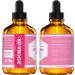 Leven Rose Jojoba Oil 4 oz - Pure, Cold Pressed, Natural Moisturizer for Skin, Hair, Body, Nails - Buy Online on SooperMarket.com
