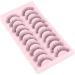Parriparri Russian Hybrid Strip Lashes - 10 Pairs of Natural Wispy Fluffy D Curly Cat Eye False Eyelashes for Lightweight 3D Effect - Russian-27 - Buy Online on SooperMarket.com