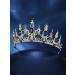 Sweetv Crystal Queen Crown Tiara for Wedding, Birthday, Prom - Shining Star - Buy Online on SooperMarket.com