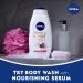NIVEA Wild Berries & Hibiscus Body Wash - Nourishing Serum, 20 Fl Oz - Buy Online on SooperMarket.com