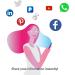 Social Master NFC Tag for Instant Contact & Social Sharing - iOS/Android Compatible (Navy) - Buy Online on SooperMarket.com