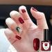 Red Gel Nail Polish Glitter Dark Red Burgundy Cherry Red Gel Polish Soak Off LED/UV Lamp Manicure Long Lasting Gel Nail Varnish for Christmas Women Nail Art Salon DIY Home - Buy Online on SooperMarket.com