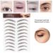 Waterproof 4D Eyebrow Tattoo Sticker - Long Lasting Grooming Shaping Eyebrow Transfers for Women (BROWN-09) - Buy Online on SooperMarket.com
