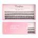 Cuckoo Cluster Lashes Individual False Eyelashes Extension  DIY Eyelash Extensions  3D Fluffy Effect C Curl Mixed Length Individual Cluster Lashes(9mm*25 12mm*50 15mm*25)  100 Pcs Volume Lash Clusters Cluster Lash-01