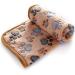Premium Fleece Pet Blanket Flannel Throw Pack - Super Soft & Fluffy - Paw Small - 3 Pack - Buy Online on SooperMarket.com