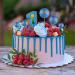 Astaron 20 Mini Balloon Cake Toppers - Glitter Blue Tortendeko Balls for Weddings Birthdays & Baby Parties - Buy Online on SooperMarket.com
