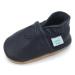 Dotty Fish Soft Leather Baby Shoes. Toddler Shoes for Boys. Non-Slip Suede Soles. 0-6 Months - 4-5 Years 6-12 Months Smart Navy