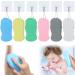 6Pcs Ultra Soft Bath Body Shower Sponge Resuable Exfoliator Dead Skin Remover Super Soft Exfoliating Bath Sponge with 6 Sticky Hooks for Pregnant Women Adult and Children