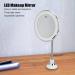 Mirror With Lights Lighted Makeup Mirror With Magnification Rechargeable Double Side 3 Color Lighting Makeup Mirror Dimmable Vanity Mirror With Touch Control 360 Rotation Standing Desk Mirror Suction - Buy Online on SooperMarket.com
