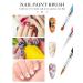 Ebanku 5-Part Nail Gel Brush Set | UV Gel & Acrylic Fingernails | Perfect for Nail Art Painting & Design | Nail Accessories for Manicure & Pedicure - Buy Online on SooperMarket.com