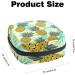 Multi-Colored Pineapple Leaf Sanitary Napkin Storage Bag - Portable Period Pouch for Women & Teen Girls - Buy Online on SooperMarket.com