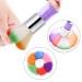 2Pcs Colorful Nail Art Dust Brush Remover for Acrylic & UV Gel Nails with Rhinestone Handle - Buy Online on SooperMarket.com