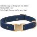 Yudote Soft Dog Collar for Large Calm Dogs | Natural Cotton Sensitive Skin Friendly | Oxford Blue L (1 Pack) - Buy Online on SooperMarket.com