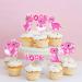 Cyodoos 36 Piece Dinosaur Cupcake Toppers Baby Dinosaur Cupcake Children's Birthday Party Cake Decorative Supplies Perfect for Dinosaur Parties and Boys and Girls' Birthday Party Decorative Supplies Pink - Buy Online on SooperMarket.com