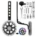 CycForge support wheels with bright quiet wheels for children's bicycles-compatible with 12 14 16 18 20 inch children's bicycles with variable speed & one-speed bicycles.black