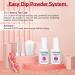 Lavender Violets 12Pcs Dip Powder Nail Kit - 6 Colors French Pink Dipping Powder System with Base, Top Coat & Activator for Manicure at Home - Buy Online on SooperMarket.com