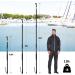KOMCLUB Telescoping Boat Hooks - 3 Stage Aluminum Push Pole - Lightweight & Floating - Non-Slip Rubber Handle - Durable Boating Accessories - Multi-Color Rust-Resistant Boat Gaff - 12FT - Buy Online on SooperMarket.com