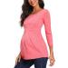 Love2Mi Maternity Nursing Shirt - Layered Wrap Design in L-pink - Women's Maternity Top - Buy Online on SooperMarket.com