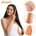 6-Piece Handmade Wooden Comb Set - Natural Green Sandalwood Wide/Fine Teeth, Anti-Static, No Snag - Ideal for Kids, Women, Men - Cute Style - Buy Online on SooperMarket.com