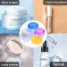 4pcs Travel Sample Pots 15g/15ml for Toiletries - Clear Round Cosmetic Containers for Women - Ideal for Lotions, Creams & Makeup - Buy Online on SooperMarket.com