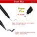 3pcs Black Food Coloring Markers | Double Sided Ultra Fine Tip Edible Pens | Food Grade Gourmet Writer for Decorating, Painting, Drawing | Ideal for Baking, Fondant, Cake, Cookie, Frosting | By Edibleink - Buy Online on SooperMarket.com