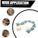 ABOOFAN Piece Rhinestone Chain Hair Comb Crystal Hair Clip Hair Comb Slide Clip Bridal Hair Pin Hair Clips Hair Side Comb Flower Girls Hair Pin Hair Fork Wedding Bridesmaid Headband Alloy Sky-blue 0.6X4.5X19CM - Buy Online on SooperMarket.com