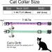 Giecooh 2 Pack Breakaway Cat Collar with Bells - Adjustable Kitten Safety Collars for Boys & Girls - Teal+Purple - 7-11 - Buy Online on SooperMarket.com