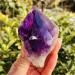180-220g Ametrine Quartz Crystal Stone Single Terminated Irregular Purple Reiki Crystals Stones and Minerals Therapy Home Ornament FUZEGRDLI 180-220 g Purple
