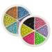 minkissy 2 Boxes Nail Art Macaron Colored Steel Balls Nail Decorations Accessories Mini Miss