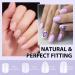 Buy Bartbox Squoval Short Nail Tips & Glue Gel Kit - 300 Soft Gel Nail Tips Set with Mini UV Lamp & Quick Gel Glue - Perfect for Nail Extensions - Buy Online on SooperMarket.com