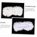 Gatuida Elastic Eye Covers - 12 Pcs Plush White Eye Masks for Travel Sleep & Protection | Soft Safety Eye Shades - Buy Online on SooperMarket.com