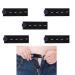 5PCS Adjustable Waist Extender Trouser Button Extenders Elastic Waist Extenders Button Extender for Trousers Trouser Waist Extenders Elastic Button Extender Waist Extension for Pants Shorts(Black)