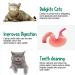 6-Piece Silvervine Catnip Wall Balls - Edible, Rotatable, and Safe Cat Treat Toys with 3 Flavors for Teeth Cleaning and Biting - Buy Online on SooperMarket.com