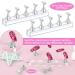 Flasoo Acrylic Nail Holder Stands Set with Magnetic Tip Holders - Silver - Buy Online on SooperMarket.com