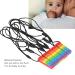 5PCS BPA-Free Baby Teeth Toys - Silicone Rainbow Building Blocks & Chewing Rings for Teething Relief - Buy Online on SooperMarket.com