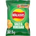 Walkers Salt & Vinegar Crisps 32x32.5g (Wholesale Box) Salted 32.5 g (Pack of 32) - Buy Online on SooperMarket.com