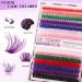 Uranian Colored Lashes Clusters - 280pcs DIY Eyelash Extensions 14mm & 16mm D Curl for Dramatic Looks - Ship Worldwide - Buy Online on SooperMarket.com