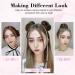 REECHO Space Bun Hair Pieces 2 Pack - Mini Claw Clip Messy Bun & Cat Ears Extensions in Wavy Black Brown for Women/Girls - Buy Online on SooperMarket.com