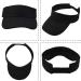 Adjustable Sport Visor Hats for Men and Women - Black Sun Visors - 5 Pieces Set - Buy Online on SooperMarket.com