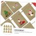 KOMBIUDA 12pcs Christmas Drawstring Bag Candy Bags Burlap Lovely Bags Hold Accessories Bag Storage Bag Pocket - Buy Online on SooperMarket.com