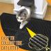 Eyein Waterproof Cat Litter Mat - 80x60cm Black - Urine Proof & Easy to Clean Litter Box Mat with Scatter Control - Non-Slip & Washable Kitty Litter Rug - Buy Online on SooperMarket.com