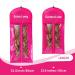 3PCS Extra Long Rose Wig Storage Bags with Wooden Hanger - Portable, Dust-proof, Transparent Zip Up Hair Extension Organizer - Buy Online on SooperMarket.com