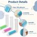 4-Piece Reusable Washable Lint Roller Set - Portable Sticky Rollers for Furniture Carpets & Clothes Cleaning - Buy Online on SooperMarket.com
