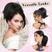 REECHO Messy Bun Hair Piece Claw Clip Short Ponytail Extension for Women - Dark Blonde - Buy Online on SooperMarket.com