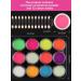 Kalolary Neon Color Nail Powder Set - Luminous Pigment for Acrylic Nail Art - Rainbow Glitter for Halloween & Christmas DIY Nail Decoration - Buy Online on SooperMarket.com