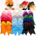 JOYOYO 20Pcs 8 Large Cheer Bows for Girls - Grosgrain Ribbon Elastic Hair Tie Bands - 20 Colors - Buy Online on SooperMarket.com