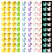 Movstriker 100Pcs Mini Resin Ducks Tiny Luminous Ducks Realistic Mini Rubber Ducks Glow in The Dark Cute Ornaments Miniature Toys for Handwork Dollhouse Aquarium DIY Crafts Fairy Garden 100Pcs-8 Color