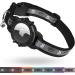 Airtag cat neck band jiarui reflective Air day cat neck band GPS cat neck band with adjustable and bell integrated Apple Air day cats collar suitable for cats puppies S 9-13 inch (23-33cm) black
