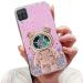 Tivenfezk Nadoli for Samsung Galaxy A22 5G Treibsand B r Astronaut Hidden Stand Shell caricature glitter astronaut stand soft silicone bling mobile phone case transparent protective cover samsung galaxy a22 5g pink